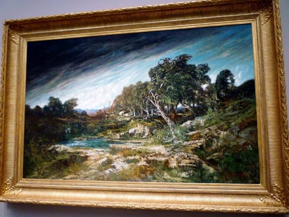 "The Gust of Wind" by Gustave Courbet at the Museum of Fine Arts Houston