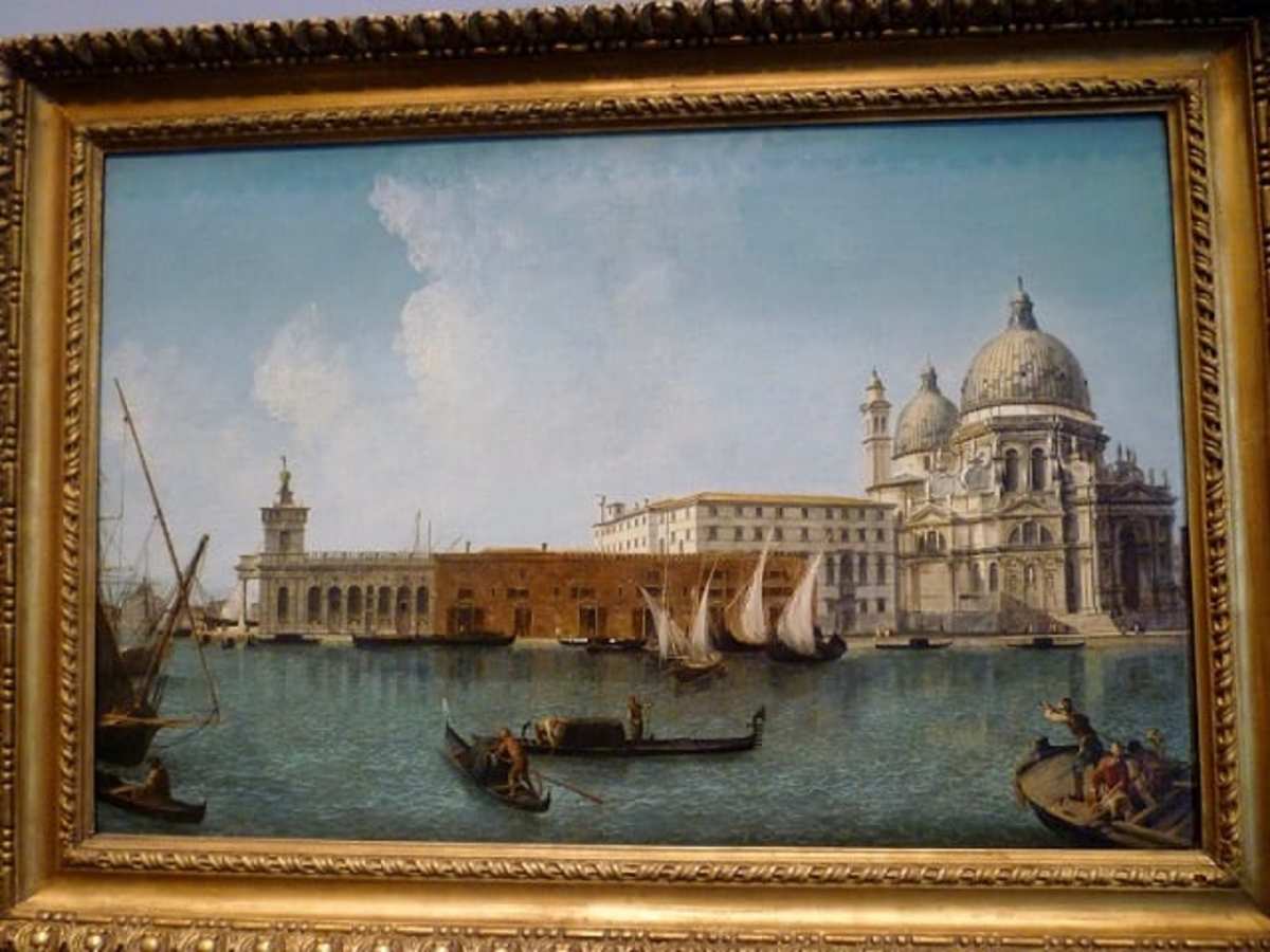 "View of the Dogana and S. Maria Della Salute, Venice" by Michele Marieschi